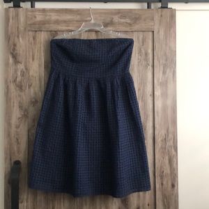 Old Navy navy blue eyelet lines dress size 14